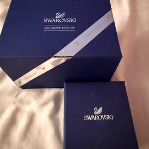 Swarovski Exclusive Blue and Silver Boxes